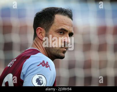 Villa Park. 9. April 2022. Premiership Football, Aston Villa versus Tottenham Hotspur; Danny ings of Aston Villa Kredit: Action Plus Sports/Alamy Live News Stockfoto