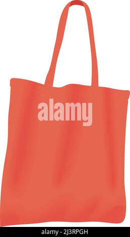 Garn Stoffbeutel realistisches Symbol Stock Vektor