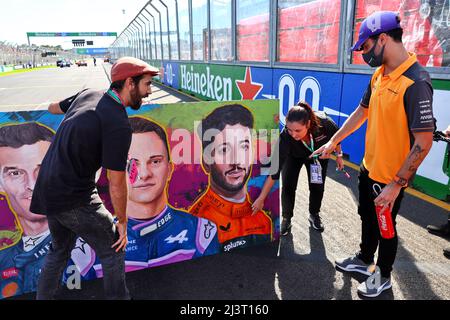 Daniel Ricciardo (AUS) McLaren. 10.04.2022. Formel 1 Weltmeisterschaft, Rd 3, Großer Preis Von Australien, Albert Park, Melbourne, Australien, Wettkampftag. Bildnachweis sollte lauten: XPB/Press Association Images. Stockfoto