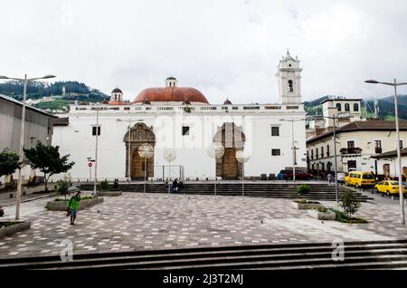 Plaza Santa Clara in Municipio del Distrito Metropolitano de Quito Stockfoto