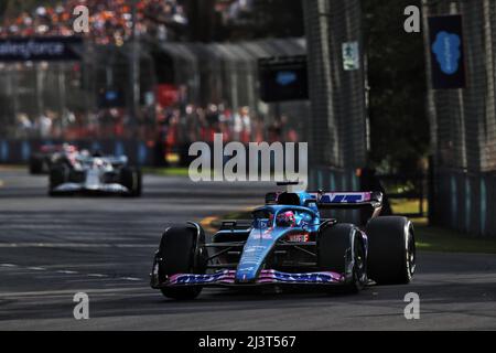 Fernando Alonso (ESP) Alpine F1 Team A522. Großer Preis von Australien, Sonntag, 10.. April 2022. Albert Park, Melbourne, Australien. Stockfoto