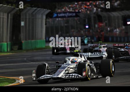 Yuki Tsunoda (JPN) AlphaTauri AT03. Großer Preis von Australien, Sonntag, 10.. April 2022. Albert Park, Melbourne, Australien. Stockfoto