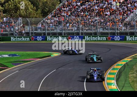 Melbourne, Australien. 10. April 2022. Nichola Latifi (CDN) Williams Racing FW44. 10.04.2022. Formel 1 Weltmeisterschaft, Rd 3, Großer Preis Von Australien, Albert Park, Melbourne, Australien, Wettkampftag. Bildnachweis sollte lauten: XPB/Press Association Images. Quelle: XPB Images Ltd/Alamy Live News Stockfoto