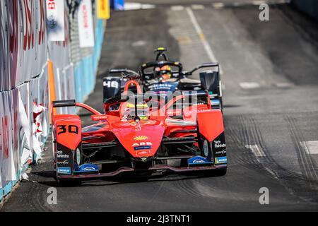 30 ROWLAND Oliver (gbr), Mahindra Racing, Mahindra M7Electro, Aktion während des ePrix von Rom 2022, Treffen der ABB FIA Formel-E-Weltmeisterschaft 3. 2021-22, auf dem Circuit Cittadino dell’EUR vom 8. Bis 10. April in Rom, Italien - Foto Gregory Lenormand / DPPI Stockfoto