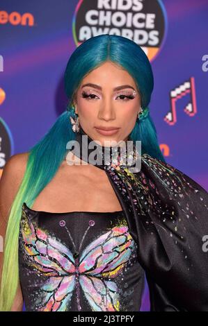 Los Angeles, Vereinigte Staaten. 09. Apr, 2022. Nimmt am 09. April 2022 an Nickeodeon's Kids' Choice Awards 2022 im Barker Hangar in Santa Monica, Los Angeles, USA, Teil. Kredit: dpa/Alamy Live Nachrichten Stockfoto