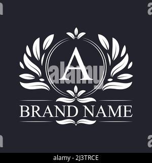 Vintage-Ornament Im Logo-Design. Luxuriöse & elegante Alphabet Ein Buchstabe Logo Design-Vorlage. Stock Vektor
