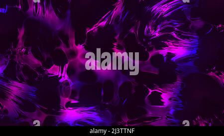 Ein purpurner Fleck in der Abstraktion. Motion.Neon-Flecken von violetten Schattierungen in Animation gemacht. Stockfoto