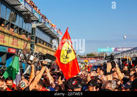 Melbourne, Victoria, Australien. 10. April 2022. MELBOURNE, AUSTRALIEN - 10. APRIL: Atmosphäre beim Formel-1-Grand-Prix von Australien 2022 am 10.. April 2022 (Bildquelle: © Chris Putnam/ZUMA Press Wire) Stockfoto