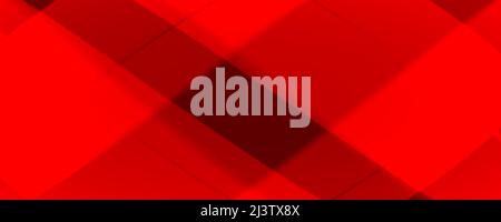 Abstraktes Hintergrundbanner 8K rot, hell, dunkel, schwarz, weiß, Graustrahl, Laser, Nebel, Streifen, Gitter, Quadratisch, Verlauf Stockfoto