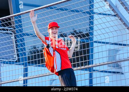 Melbourne, Victoria, Australien. 10. April 2022. MELBOURNE, AUSTRALIEN - 10. APRIL: Fanstimmung nach dem Rennen beim Formel-1-Grand-Prix von Australien 2022 am 10.. April 2022 (Bildquelle: © Chris Putnam/ZUMA Press Wire) Stockfoto