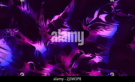 Ein purpurner Fleck in der Abstraktion. Motion.Neon-Flecken von violetten Schattierungen in Animation gemacht. Stockfoto