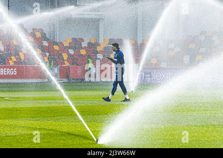 Declan Rcy von West Ham United vor dem Premier League-Spiel im Brentford Community Stadium, London. Bilddatum: Sonntag, 10. April 2022. Stockfoto