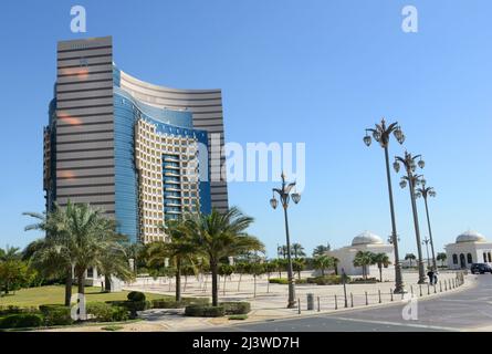 Moderne Gebäude in Abu Dhabi, VAE. Stockfoto