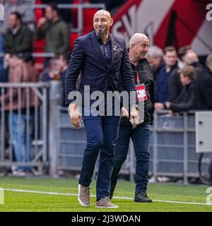 EINDHOVEN, NIEDERLANDE - 10. APRIL: Ehemaliger Spieler Heurelho Gomes vom PSV Eindhoven beim niederländischen Eredivisie-Spiel zwischen PSV und RKC Waalwijk am 10. April 2022 im Philips Stadion in Eindhoven, Niederlande (Foto: Geert van Erven/Orange Picles) Stockfoto