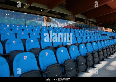 Blick auf das Luigi Ferraris Stadium während der italienischen Serie A, Fußballspiel zwischen Genua FC und SS Lazio, im Luigi Ferraris Stadium in Genua, Italien. Foto Nderim Kaceli Stockfoto