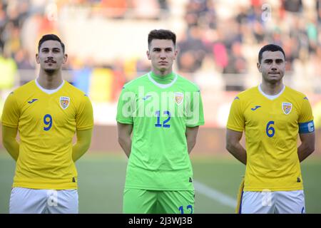 Jovan Markovic, Mihai Popa und Vladimir Screciu - Rumänien U21 Stockfoto