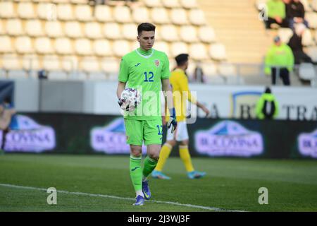 Torwart Mihai Popa im Freundschaftsspiel zwischen Rumänien U21 und Finnland U21 , 25.03.2022 ,Arcul de Triumph Stadium , Bukarest Stockfoto