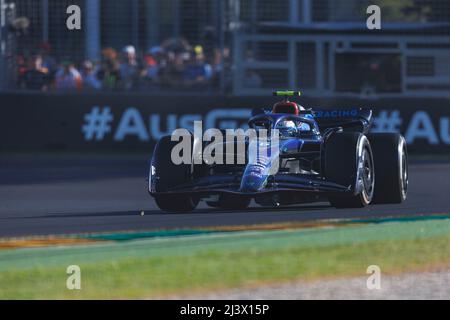 10.. April 2022, Albert Park, Melbourne, Australien; FIA Formula 1 Australian Grand Prix, Renntag: Williams-Fahrer Nichola Latifi während des Rennens Stockfoto