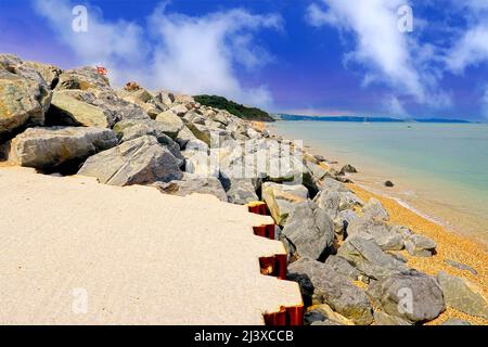 Am Strand von Beesands in der Nähe von Kingsbridge an der Südküste von Devon Stockfoto