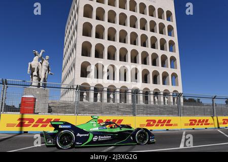 10.. April 2022, Circuito Cittadino dell'EUR, Rom, Italien; FIA Formel E des Roma Race Day 5.; Robin Frijns (NED) Envision Racing Stockfoto