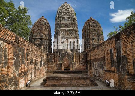 Wat Si Sawan in Sukhothai, Thailand. Stockfoto