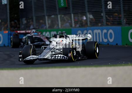 Melbourne, Australien. 10. April 2022. 10. April 2022, Albert Park, Melbourne, FORMEL 1 ROLEX AUSTRALIAN GRAND PRIX 2022, im Bild Pierre Gasly (FRA), Scuderia AlphaTauri Quelle: dpa/Alamy Live News Stockfoto