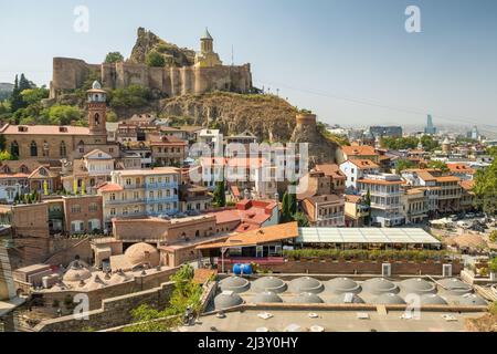 Historisches Viertel Abanotubani in Tiflis, Georgien Stockfoto