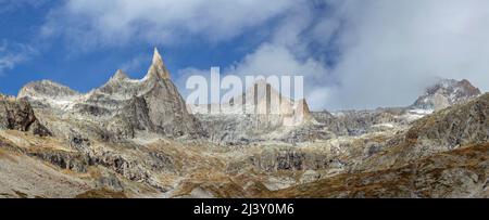 Dibona Peak, Ecrins Nationalpark, Alpen, Frankreich Stockfoto