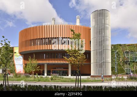 Palacio de Congresos Europa - modernes Kongresszentrum in Vitoria-Gasteiz Spanien. Stockfoto