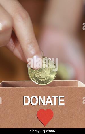 spenden Sie Bilder konzeptionelle Ideen Stockfoto