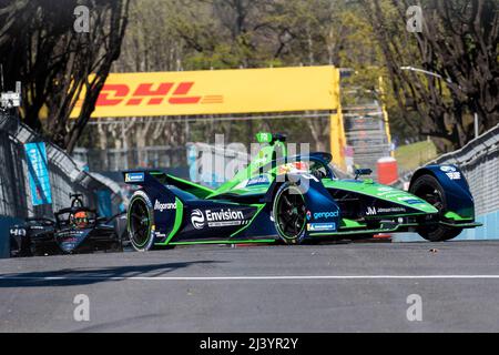 Rom, Italien. 10. April 2022. Robin Frijns tritt beim Round 5 Race des Rome E-Prix 2022 im Rahmen der ABB FIA Formel E Weltmeisterschaft 8 an. Kredit: SOPA Images Limited/Alamy Live Nachrichten Stockfoto