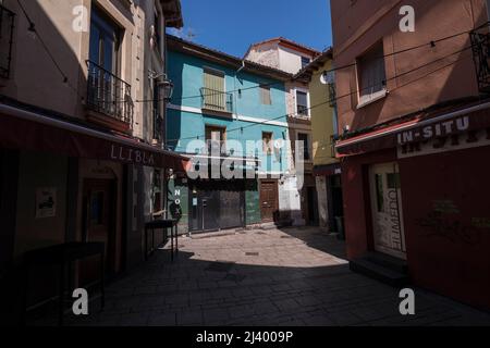 Barrio Húmedo ciudad de León Stockfoto