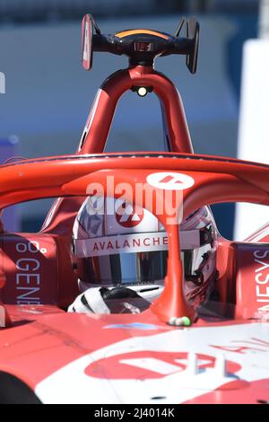 10.. April 2022, Circuito Cittadino dell'EUR, Rom, Italien; FIA Formel E des Roma Race Day 5.; Jake Dennis (gbr) Avalanche Andretti Stockfoto