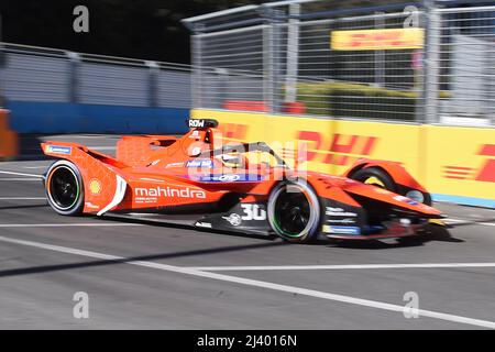 10.. April 2022, Circuito Cittadino dell'EUR, Rom, Italien; FIA Formel E des Roma Race Day 5.; Oliver Rowland (gbr) Mahindra Racing Stockfoto