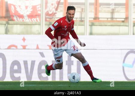 Perugia, Italien. 10. Apr, 2022. filippo sgarbi (n. 39 perugia calcio) während AC Perugia gegen AC Pisa, Italienisches Fußballspiel der Serie B in Perugia, Italien, April 10 2022 Quelle: Independent Photo Agency/Alamy Live News Stockfoto