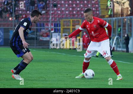 Perugia, Italien. 10. Apr, 2022. lisi frsncesco (n. 44 perugia calcio) während AC Perugia vs AC Pisa, Italienisches Fußballspiel der Serie B in Perugia, Italien, April 10 2022 Quelle: Independent Photo Agency/Alamy Live News Stockfoto