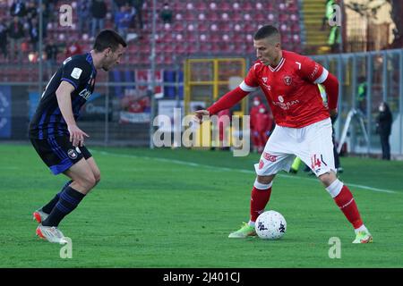 Perugia, Italien. 10. Apr, 2022. lisi frsncesco (n. 44 perugia calcio) während AC Perugia vs AC Pisa, Italienisches Fußballspiel der Serie B in Perugia, Italien, April 10 2022 Quelle: Independent Photo Agency/Alamy Live News Stockfoto