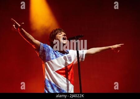 Assago Italien 10. April 2022 Louis Tomlinson - Ex One Direction Boyband - live im Mediolanum Forum Mailand © Andrea Ripamonti / Alamy Stockfoto