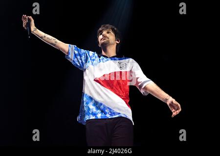 Assago Italien 10. April 2022 Louis Tomlinson - Ex One Direction Boyband - live im Mediolanum Forum Mailand © Andrea Ripamonti / Alamy Stockfoto