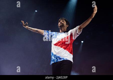 Assago Italien 10. April 2022 Louis Tomlinson - Ex One Direction Boyband - live im Mediolanum Forum Mailand © Andrea Ripamonti / Alamy Stockfoto