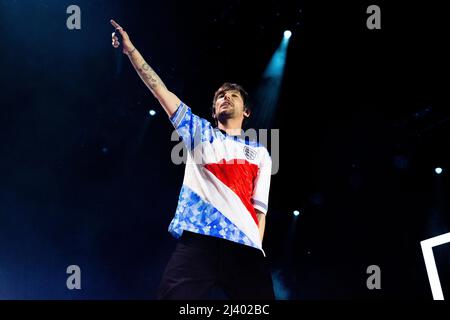 Assago Italien 10. April 2022 Louis Tomlinson - Ex One Direction Boyband - live im Mediolanum Forum Mailand © Andrea Ripamonti / Alamy Stockfoto