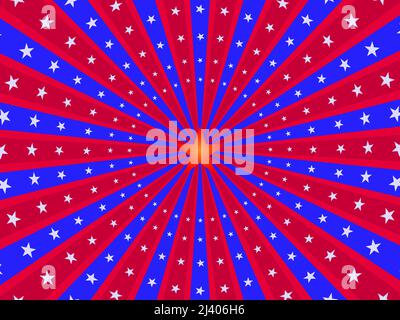 Star Burst Explosion ray glänzend Bewegung Flagge feiern abstrakten Hintergrund Tapete Vektor Illustration Stock Vektor