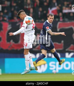 Bochum, Deutschland. 10. Apr, 2022. firo : 10.. April 2022, Fuvuball, 1. Bundesliga, Saison 2021/2022, VfL Bochum - Bayer 04 Leverkusen Simon ZOLLER, Bochum versus HINCAPIE/dpa/Alamy Live News Stockfoto