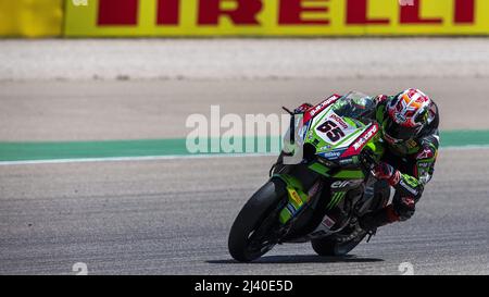 Aragon, Spanien. 10. April 2022. Race 2, World Superbike - SBK in Aragon, Spanien, April 10 2022 Quelle: Independent Photo Agency/Alamy Live News Stockfoto