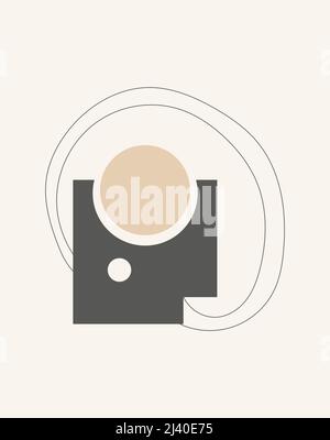 Abstraktes Design mit Kritzeleien Stock Vektor