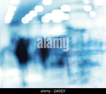 Natürliche verschwommene Unschärfe-Supermarkt-Halle Stockfoto