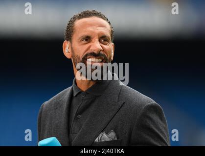 8. März 2022 - Rio Ferdinand - Football TV Pundit TV-Kommentator und Fußballpundit Rio Ferdinand während der Arbeit für BT Sport Bildnachweis : © M Stockfoto