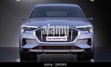 Audi e-tron S Sportback im Studio Stockfoto