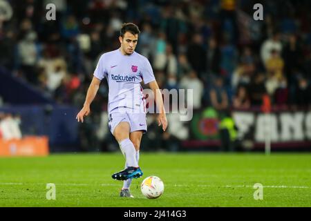 Eric Garcia vom FC Barcelona während des spanischen Fußballspiels La Liga zwischen Levante UD und FC Barcelona am 10. April 2022 im Ciutat de Valencia Stadion in Valencia, Spanien - Foto: Ivan Terron/DPPI/LiveMedia Stockfoto
