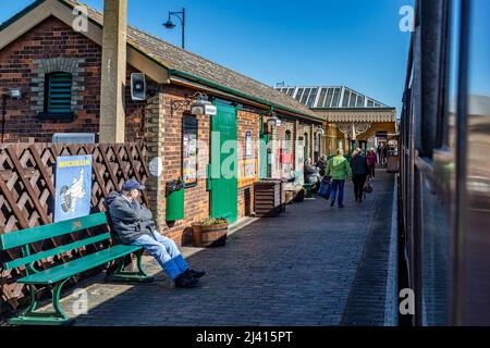 Sheringham, North Norfolk Railway – The Poppy Line, East Anglia, England, Großbritannien Stockfoto